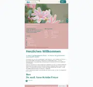 Kleine Seitenvorschau von frauenarzt-wolfen.de
