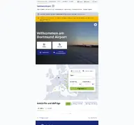 Kleine Seitenvorschau von dortmund-airport.de
