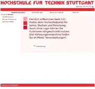Kleine Seitenvorschau von lsf.hft-stuttgart.de