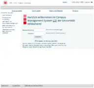 Kleine Seitenvorschau von lsf.uni-hildesheim.de