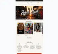 Kleine Seitenvorschau von zarahskullshop.de