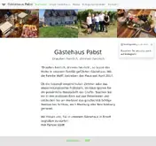 Kleine Seitenvorschau von gaestehauspabst.de