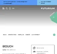 Kleine Seitenvorschau von futurium.de