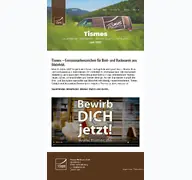 Kleine Seitenvorschau von tismes.de