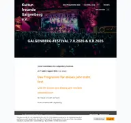 Kleine Seitenvorschau von galgenberg-festival.de