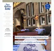 Kleine Seitenvorschau von gasthaus-leve.de
