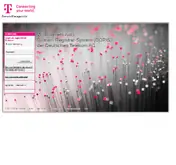 Kleine Seitenvorschau von telekom-registrar.de