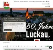 Kleine Seitenvorschau von luckau.de