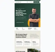 Kleine Seitenvorschau von zaunbau-pfalz.de