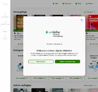 Kleine Seitenvorschau von ludwigsburg.onleihe.de