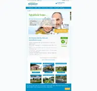 Kleine Seitenvorschau von kurkliniken.de