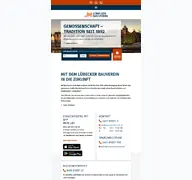 Kleine Seitenvorschau von luebecker-bauverein.de
