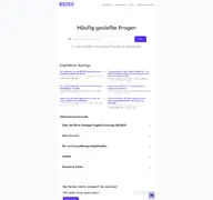 Kleine Seitenvorschau von support.bsdex.de