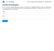 Kleine Seitenvorschau von lueftungsapp.de