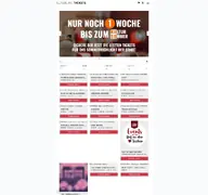 Kleine Seitenvorschau von lueneburgtickets.de