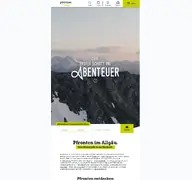 Kleine Seitenvorschau von pfronten.de