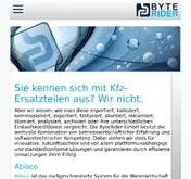 Kleine Seitenvorschau von byterider.de
