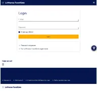 Kleine Seitenvorschau von lufthansa-travelgate.de