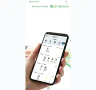 Kleine Seitenvorschau von zeitmeilen.de