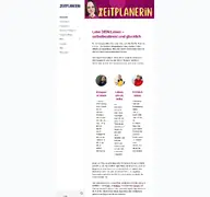 Kleine Seitenvorschau von zeitplanerin.de