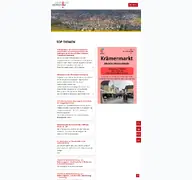 Kleine Seitenvorschau von sersheim.de