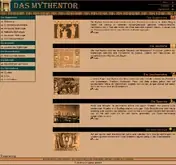 Kleine Seitenvorschau von mythentor.de