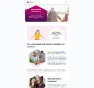 Kleine Seitenvorschau von zuckerkrank.de