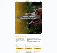 Kleine Seitenvorschau von tierheim-award.de