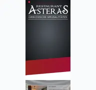 Kleine Seitenvorschau von restaurant-asteras.de