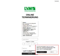 Kleine Seitenvorschau von lvm-termin.de