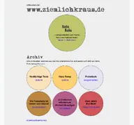Kleine Seitenvorschau von ziemlichkraus.de