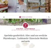 Kleine Seitenvorschau von zietenapotheke.de