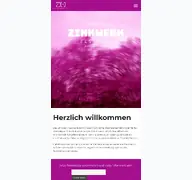 Kleine Seitenvorschau von zinkwerkfestival.de