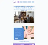 Kleine Seitenvorschau von pflegedienst-curamos.de