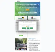 Kleine Seitenvorschau von verkehrsverein-guetersloh.de