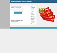 Kleine Seitenvorschau von callingcards.at