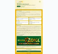 Kleine Seitenvorschau von zoigl-app.de