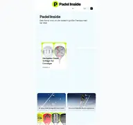 Kleine Seitenvorschau von padel-inside.de
