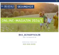 Kleine Seitenvorschau von magazin.bkk-da.de