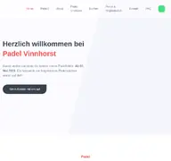 Kleine Seitenvorschau von padelvinnhorst.de
