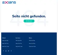 Kleine Seitenvorschau von page.axians.de