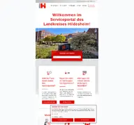 Kleine Seitenvorschau von service.landkreishildesheim.de