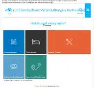 Kleine Seitenvorschau von pages.bochum-tourismus.de
