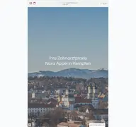 Kleine Seitenvorschau von zahnarztpraxisappel.de