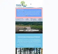 Kleine Seitenvorschau von kletterpark-cuxhaven.de