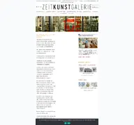 Kleine Seitenvorschau von zeitkunstgalerie.de