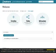 Kleine Seitenvorschau von mahara.studienseminarportal.de