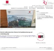 Kleine Seitenvorschau von zq.uni-mainz.de
