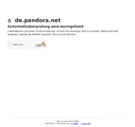 Kleine Seitenvorschau von pandora.net
