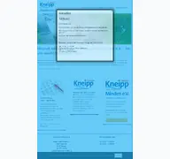Kleine Seitenvorschau von kneippverein-minden.de